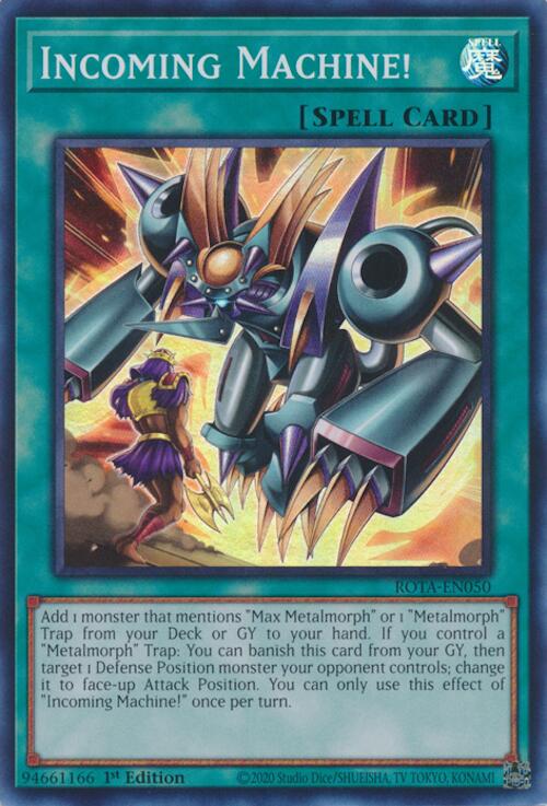 Incoming Machine! [ROTA-EN050] Super Rare | Jomio and Rueliete's Cards and Comics