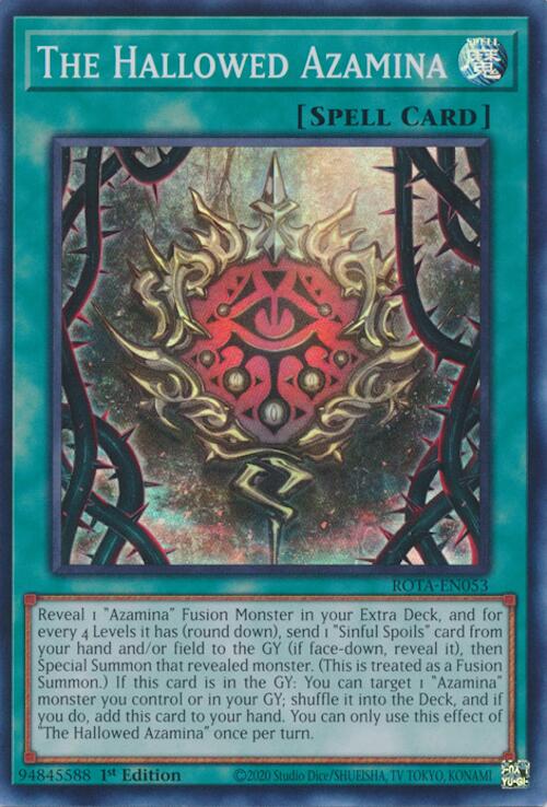 The Hallowed Azamina [ROTA-EN053] Super Rare | Jomio and Rueliete's Cards and Comics