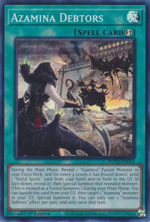 Azamina Debtors [ROTA-EN054] Super Rare | Jomio and Rueliete's Cards and Comics