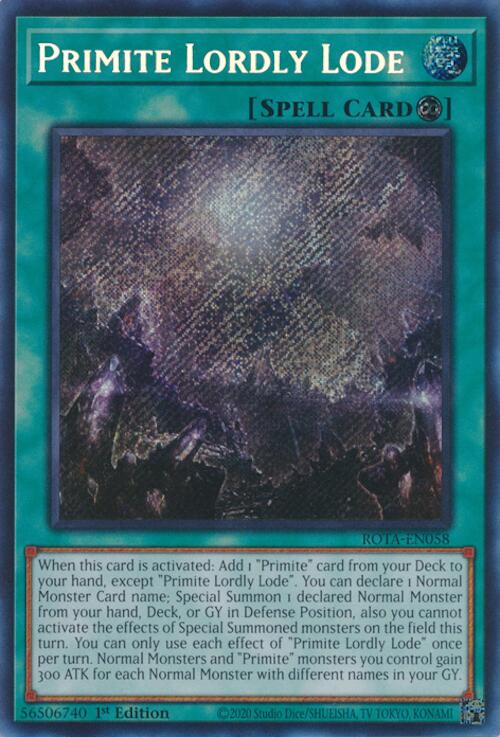 Primite Lordly Lode [ROTA-EN058] Secret Rare | Jomio and Rueliete's Cards and Comics