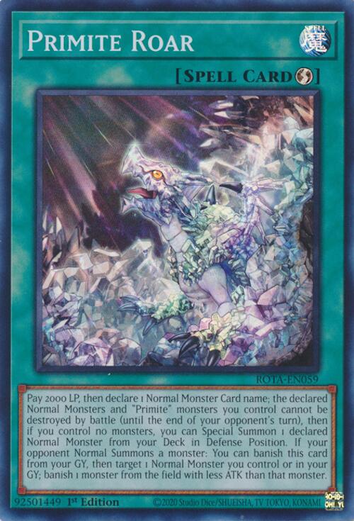 Primite Roar [ROTA-EN059] Super Rare | Jomio and Rueliete's Cards and Comics