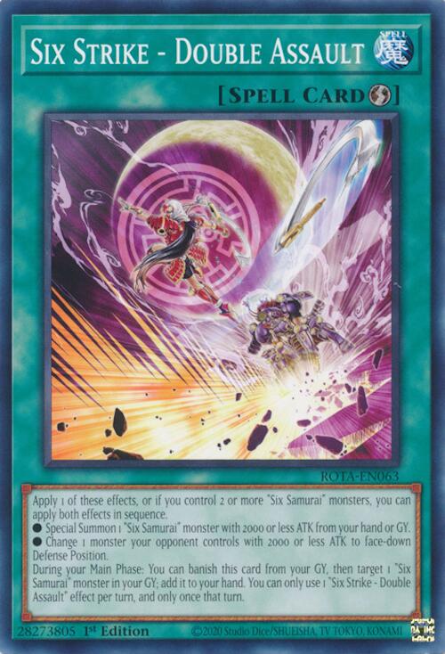 Six Strike - Double Assault [ROTA-EN063] Common | Jomio and Rueliete's Cards and Comics