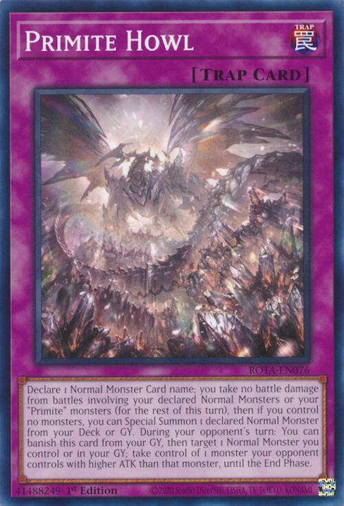 Primite Howl [ROTA-EN076] Common | Jomio and Rueliete's Cards and Comics