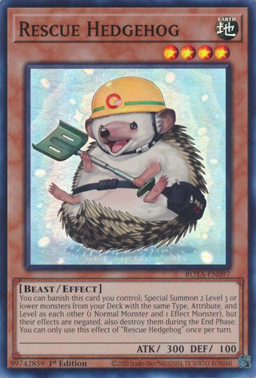 Rescue Hedgehog [ROTA-EN097] Super Rare | Jomio and Rueliete's Cards and Comics