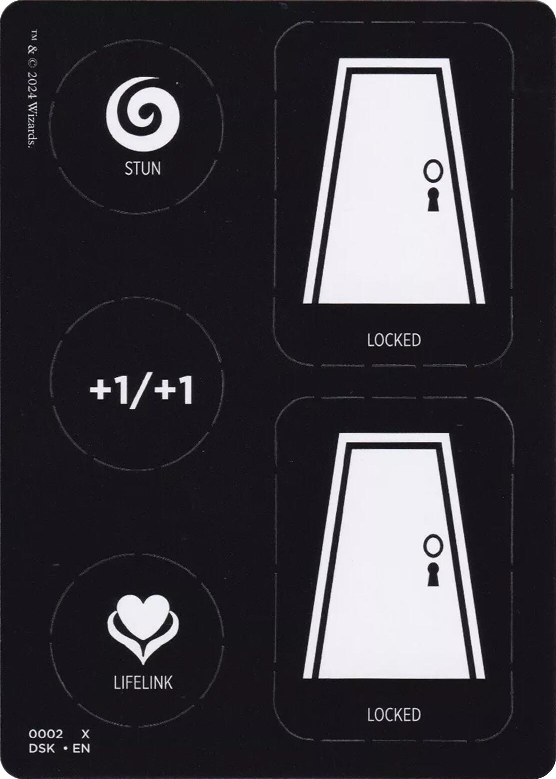 Punch Card Token (1 // 2) [Duskmourn: House of Horror Tokens] | Jomio and Rueliete's Cards and Comics