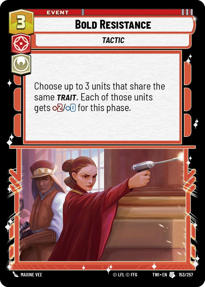 Bold Resistance (153/257) (153/257) [Twilight of the Republic] | Jomio and Rueliete's Cards and Comics