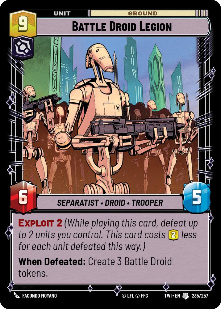 Battle Droid Legion (235/257) (235/257) [Twilight of the Republic] | Jomio and Rueliete's Cards and Comics