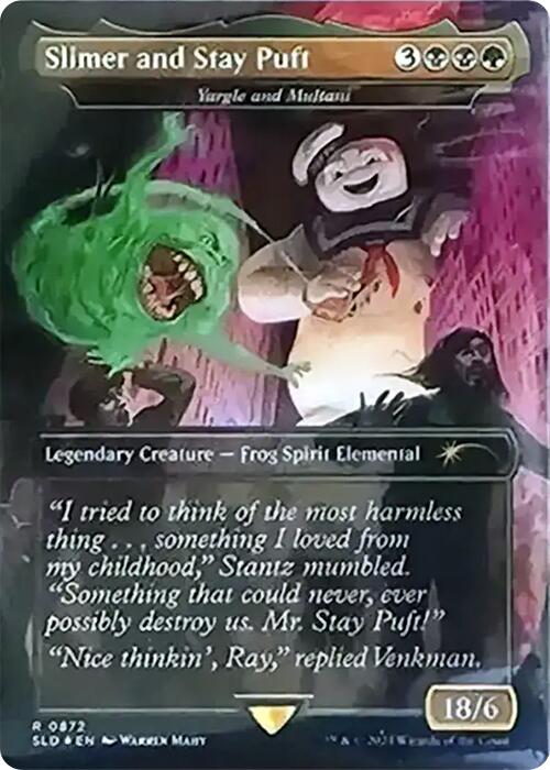 Slimer and Stay Puft - Yargle and Multani (Rainbow Foil) [Secret Lair Drop Series] | Jomio and Rueliete's Cards and Comics