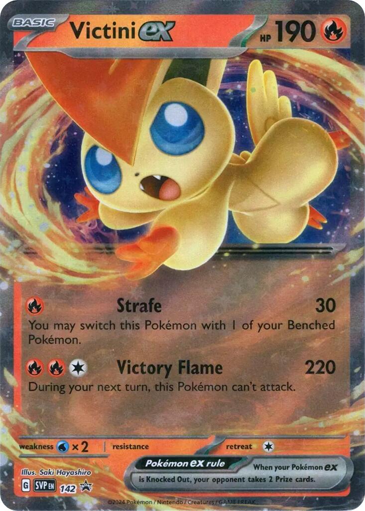 Victini ex (SVP142) [Scarlet & Violet: Black Star Promos] | Jomio and Rueliete's Cards and Comics