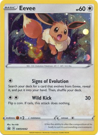 Eevee (SWSH042) [Sword & Shield: Black Star Promos] | Jomio and Rueliete's Cards and Comics