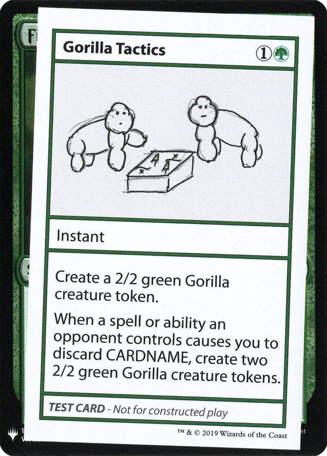 Gorilla Tactics [Mystery Booster Playtest Cards] | Jomio and Rueliete's Cards and Comics