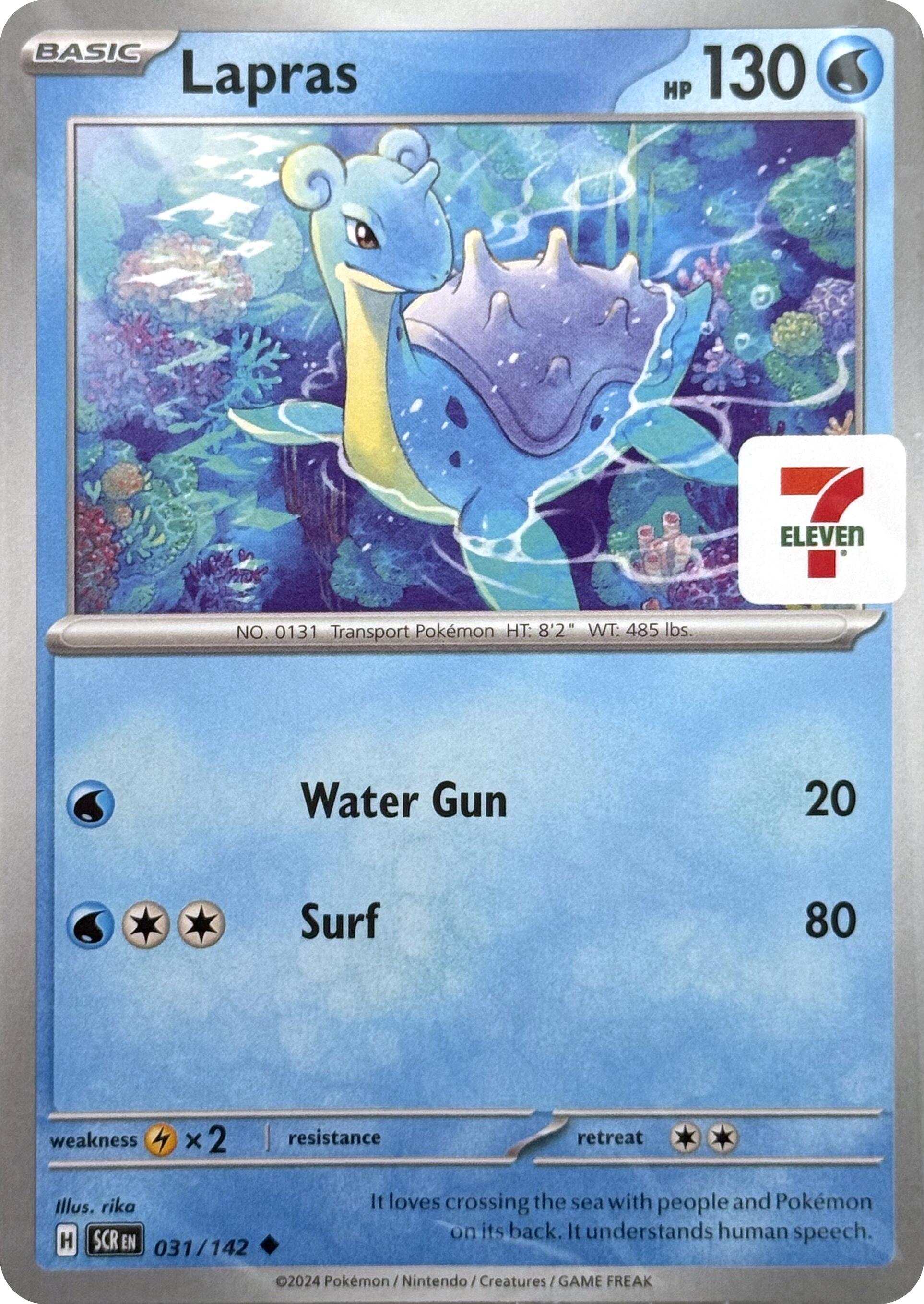 Lapras (031/142) (7-Eleven Promo) [Miscellaneous Cards] | Jomio and Rueliete's Cards and Comics
