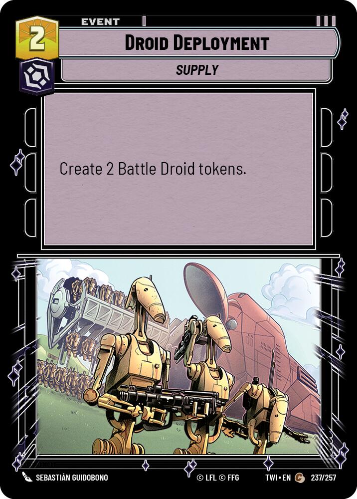 Droid Deployment (237/257) (237/257) [Twilight of the Republic] | Jomio and Rueliete's Cards and Comics