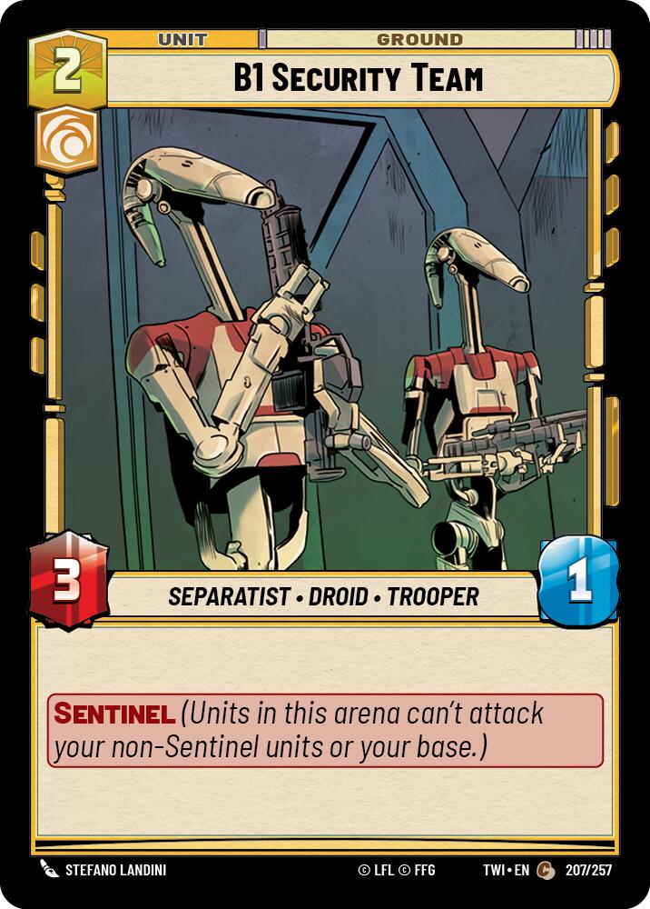 B1 Security Team (207/257) (207/257) [Twilight of the Republic] | Jomio and Rueliete's Cards and Comics