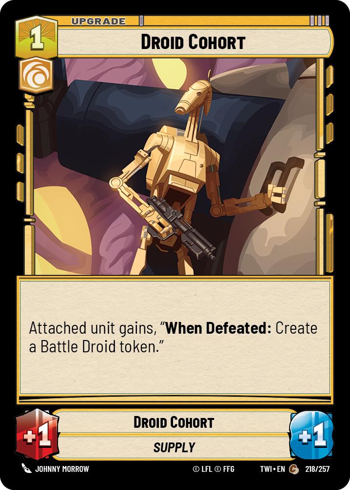 Droid Cohort (218/257) (218/257) [Twilight of the Republic] | Jomio and Rueliete's Cards and Comics