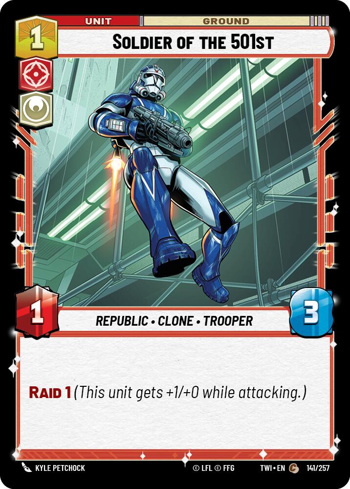 Soldier of the 501st (141/257) (141/257) [Twilight of the Republic] | Jomio and Rueliete's Cards and Comics