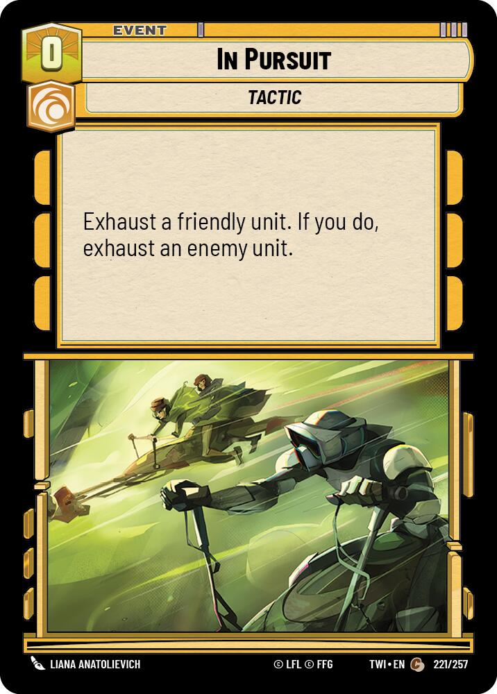 In Pursuit (221/257) (221/257) [Twilight of the Republic] | Jomio and Rueliete's Cards and Comics
