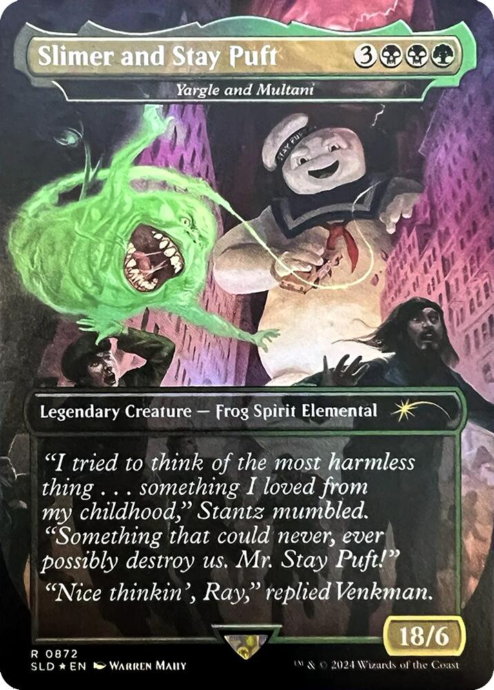 Slimer and Stay Puft - Yargle and Multani [Secret Lair Drop Series] | Jomio and Rueliete's Cards and Comics