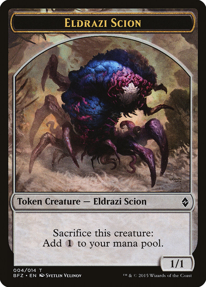 Eldrazi Scion Token (004/014) [Battle for Zendikar Tokens] | Jomio and Rueliete's Cards and Comics