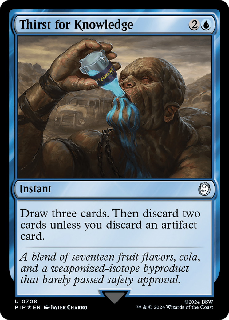 Thirst for Knowledge (Surge Foil) [Fallout] | Jomio and Rueliete's Cards and Comics