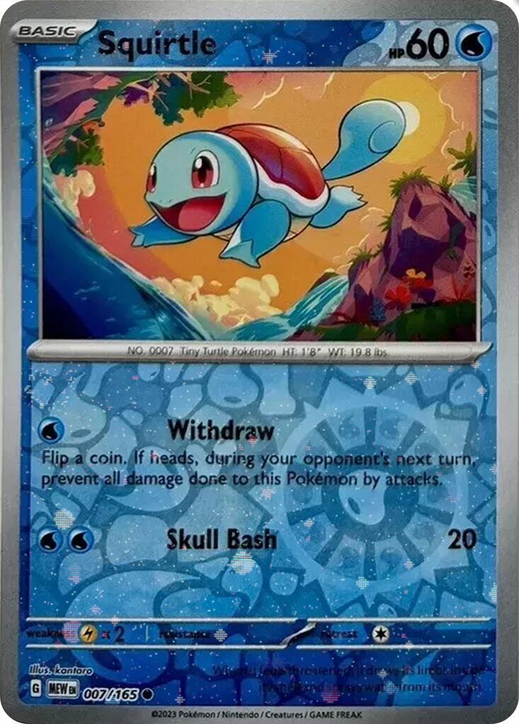Squirtle (007/165) (Cosmos Holo) (Costco Exclusive) [Scarlet & Violet 151] | Jomio and Rueliete's Cards and Comics