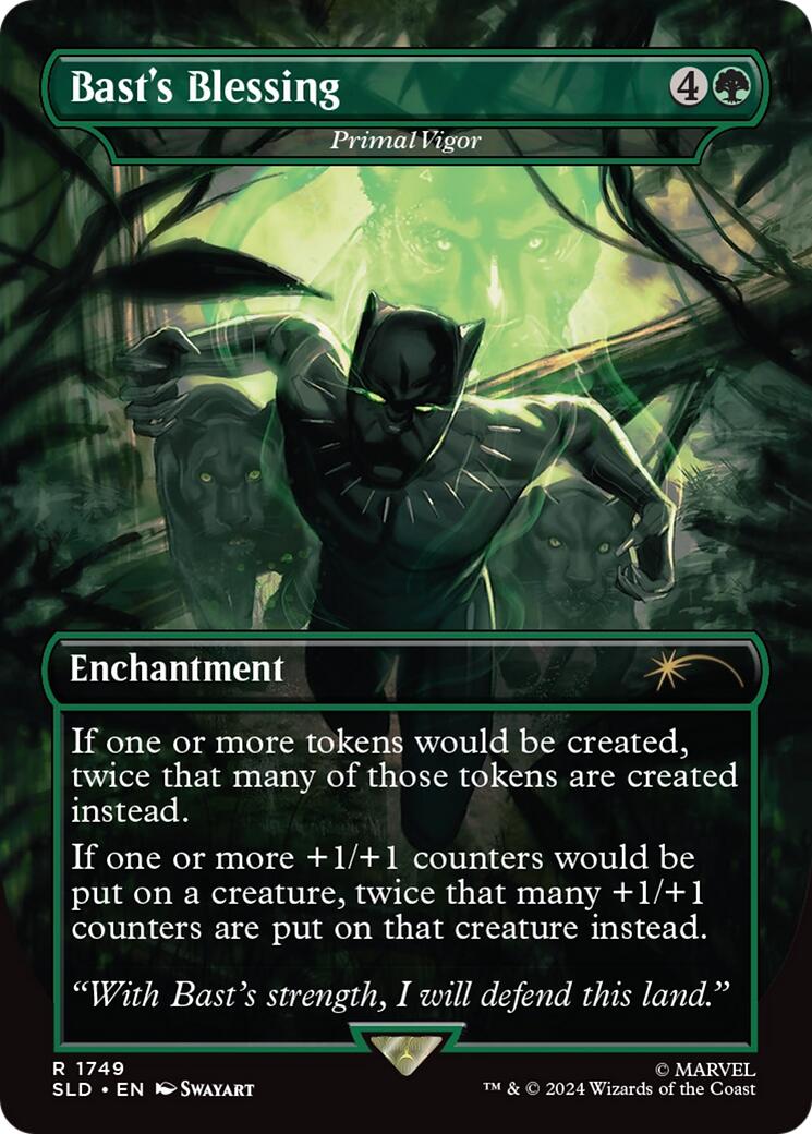 Bast's Blessing - Primal Vigor [Secret Lair Drop Series] | Jomio and Rueliete's Cards and Comics