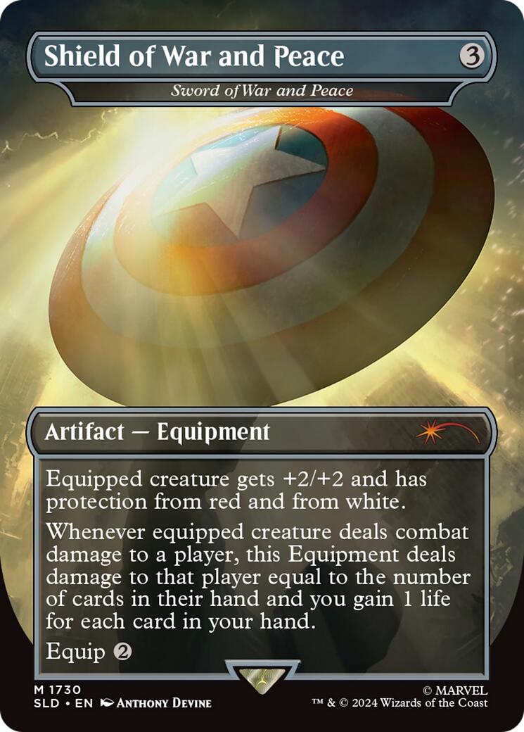 Shield of War and Peace - Sword of War and Peace (Rainbow Foil) [Secret Lair Drop Series] | Jomio and Rueliete's Cards and Comics