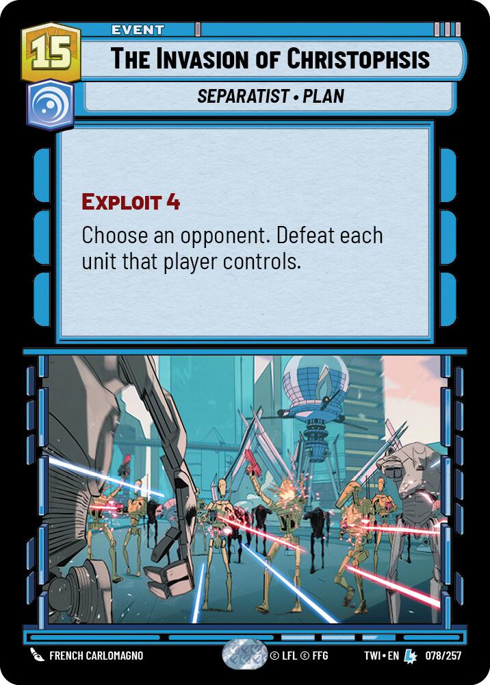 The Invasion of Christophsis (078/257) (078/257) [Twilight of the Republic] | Jomio and Rueliete's Cards and Comics