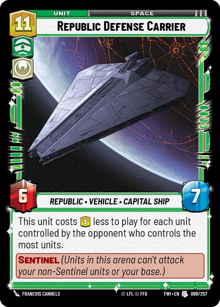 Republic Defense Carrier (098/257) (098/257) [Twilight of the Republic] | Jomio and Rueliete's Cards and Comics