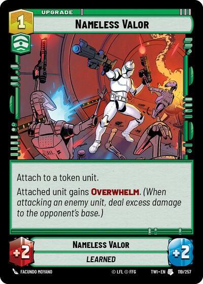 Nameless Valor (119/257) (119/257) [Twilight of the Republic] | Jomio and Rueliete's Cards and Comics