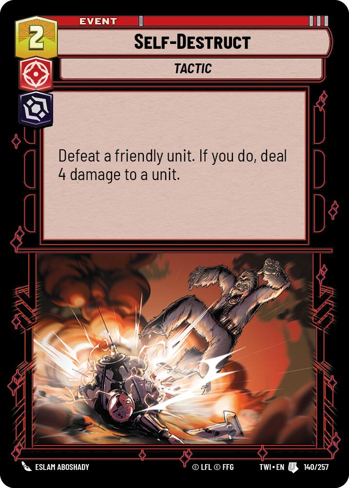 Self-Destruct (140/257) (140/257) [Twilight of the Republic] | Jomio and Rueliete's Cards and Comics