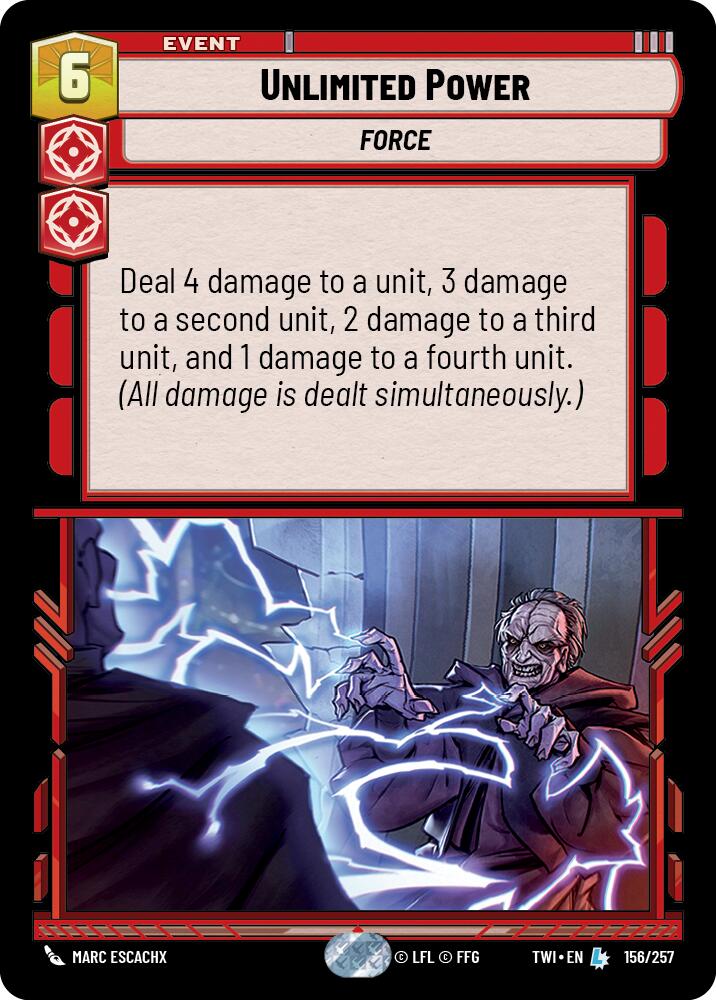 Unlimited Power (156/257) (156/257) [Twilight of the Republic] | Jomio and Rueliete's Cards and Comics