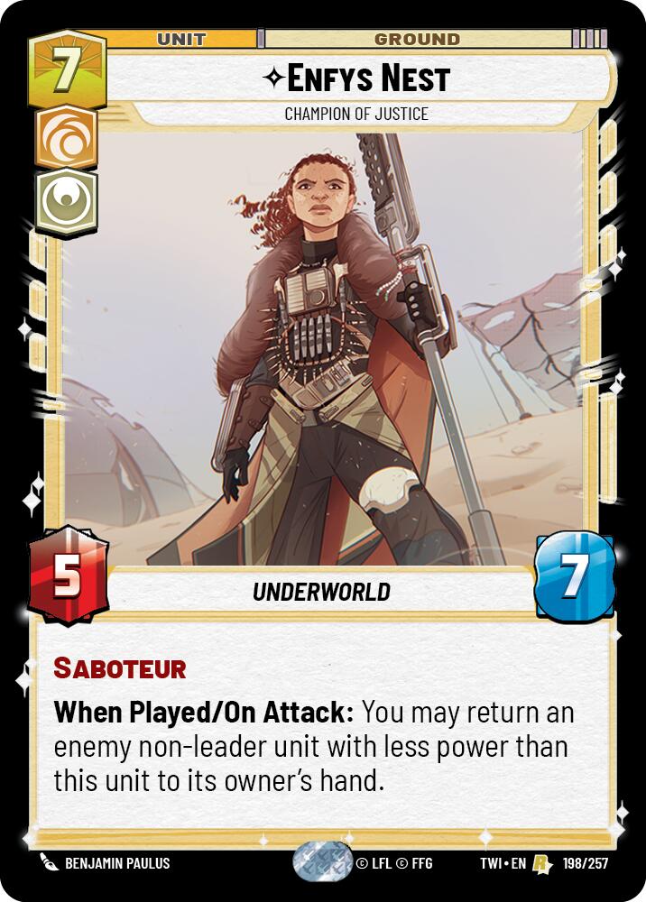 Enfys Nest - Champion of Justice (198/257) (198/257) [Twilight of the Republic] | Jomio and Rueliete's Cards and Comics