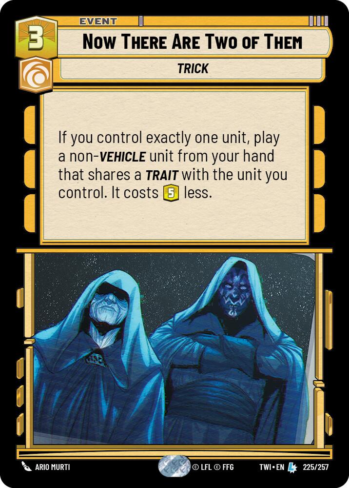 Now There Are Two of Them (225/257) (225/257) [Twilight of the Republic] | Jomio and Rueliete's Cards and Comics