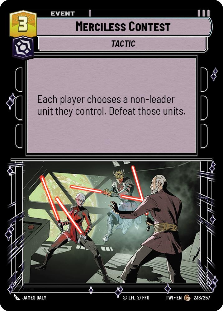 Merciless Contest (238/257) (238/257) [Twilight of the Republic] | Jomio and Rueliete's Cards and Comics