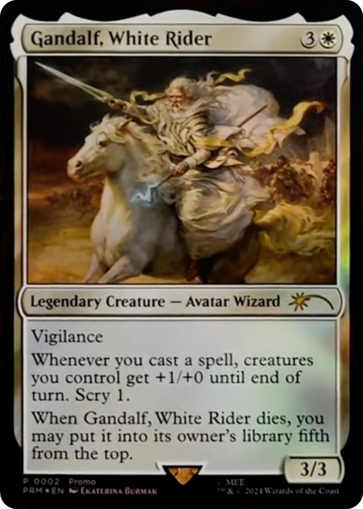 Gandalf, White Rider [Resale Promos] | Jomio and Rueliete's Cards and Comics