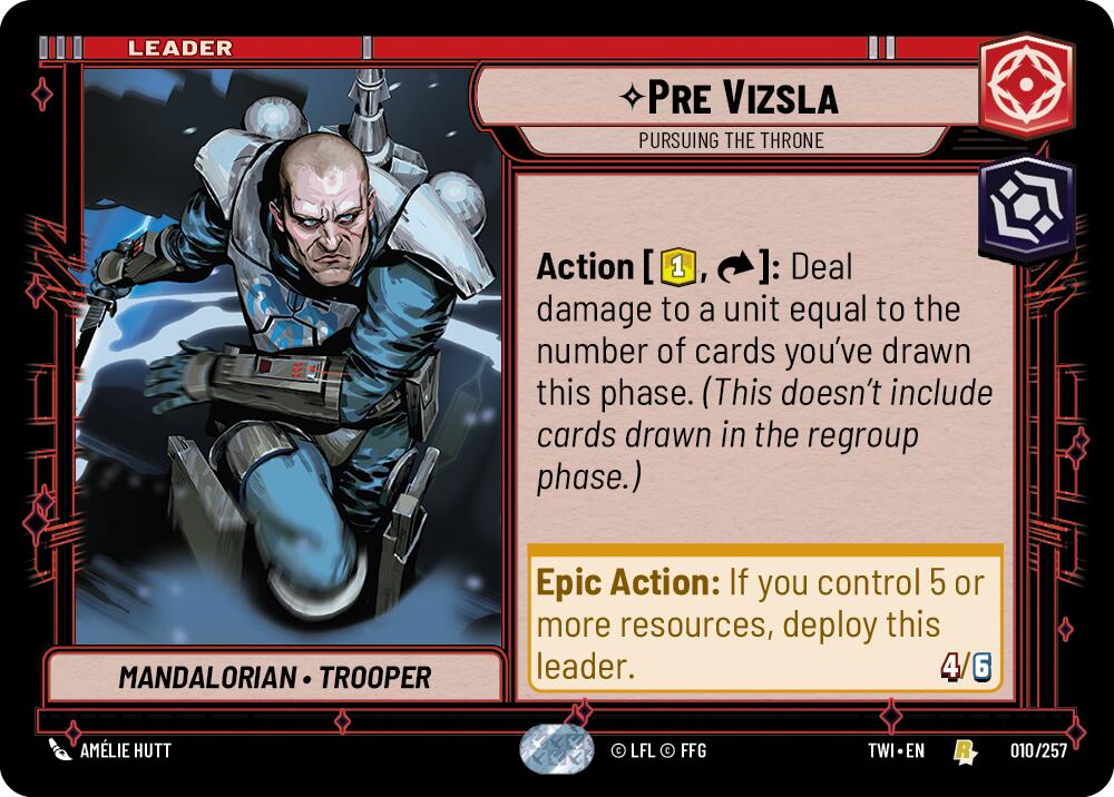Pre Vizsla - Pursuing the Throne (010/257) (010/257) [Twilight of the Republic] | Jomio and Rueliete's Cards and Comics