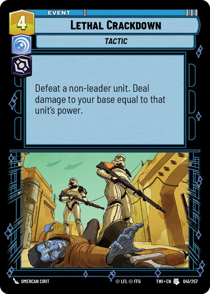 Lethal Crackdown (041/257) (041/257) [Twilight of the Republic] | Jomio and Rueliete's Cards and Comics