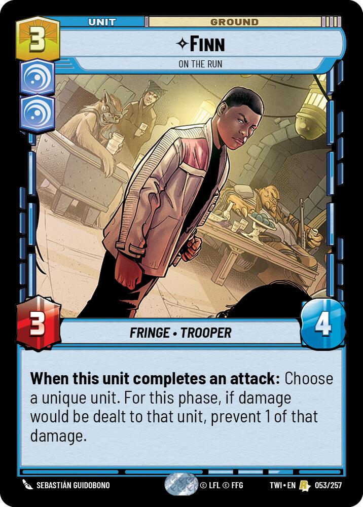 Finn - On the Run (053/257) (053/257) [Twilight of the Republic] | Jomio and Rueliete's Cards and Comics