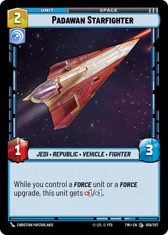 Padawan Starfighter (058/257) (058/257) [Twilight of the Republic] | Jomio and Rueliete's Cards and Comics