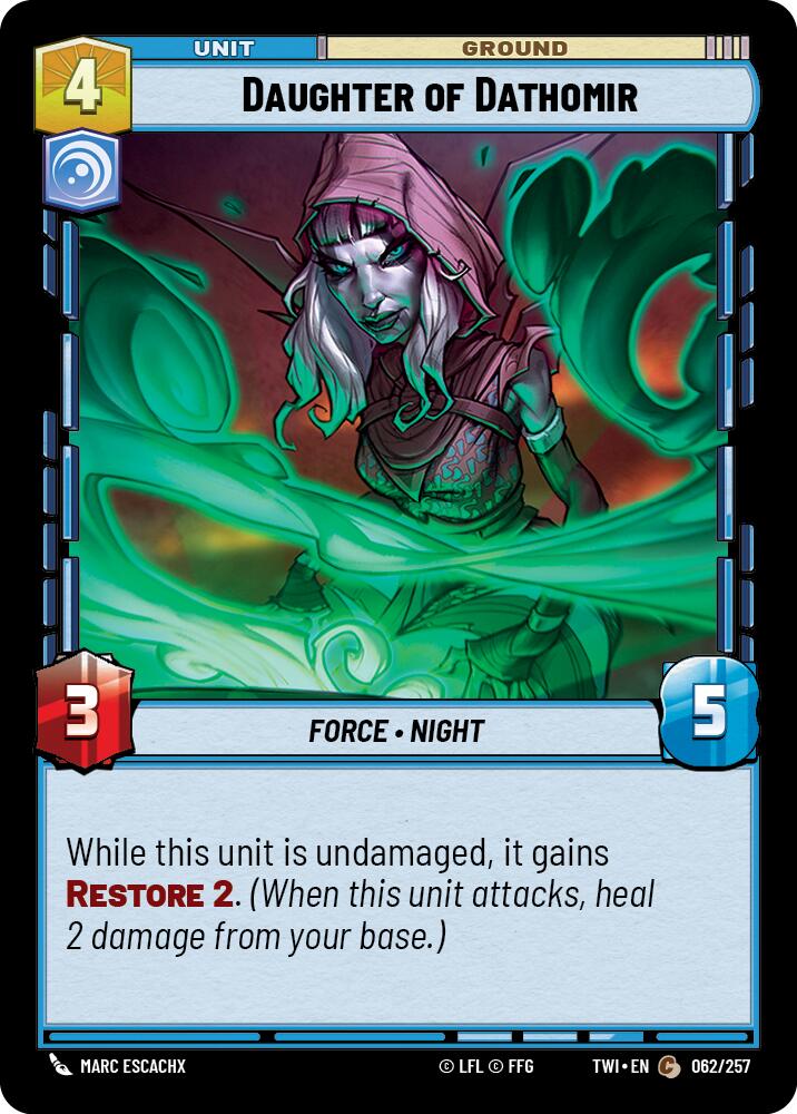 Daughter of Dathomir (062/257) (062/257) [Twilight of the Republic] | Jomio and Rueliete's Cards and Comics