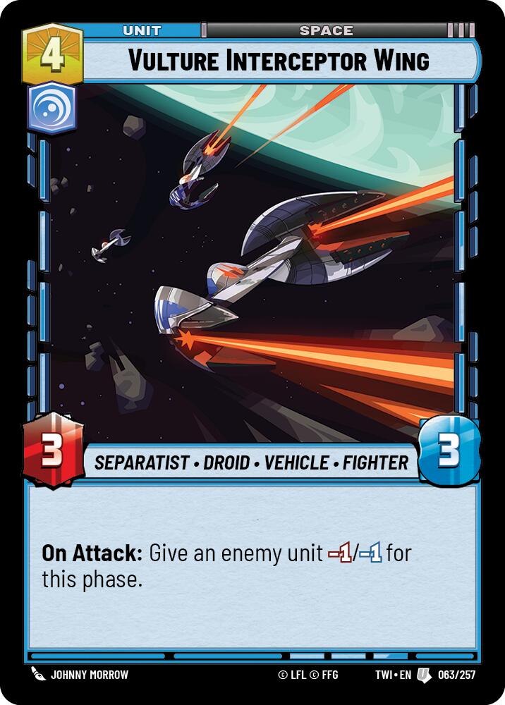 Vulture Interceptor Wing (063/257) (063/257) [Twilight of the Republic] | Jomio and Rueliete's Cards and Comics