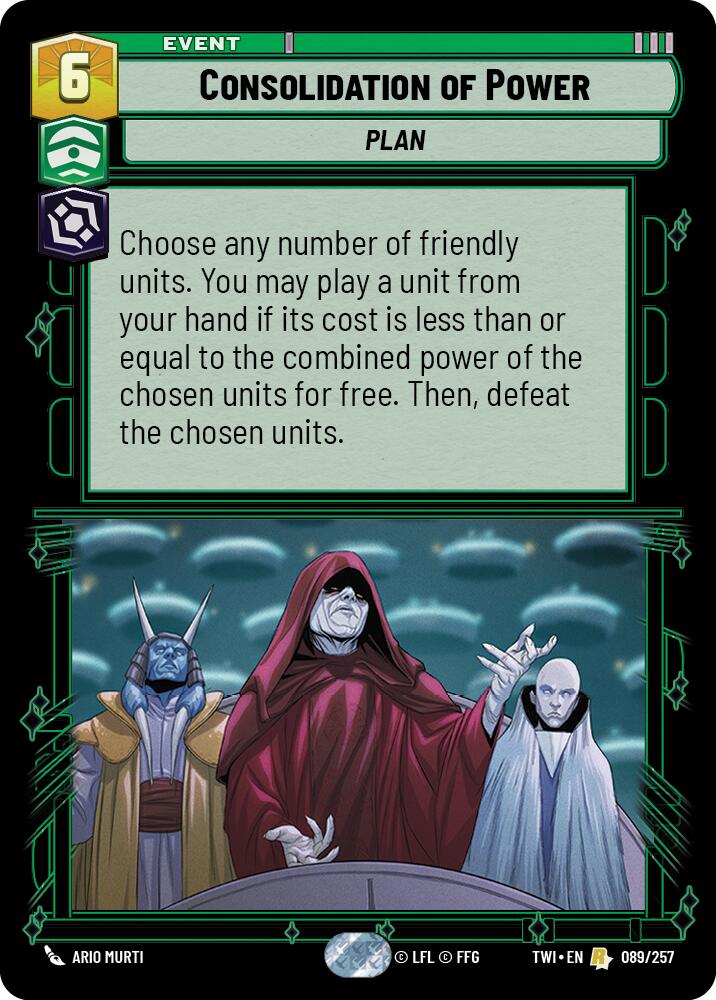 Consolidation of Power (089/257) (089/257) [Twilight of the Republic] | Jomio and Rueliete's Cards and Comics