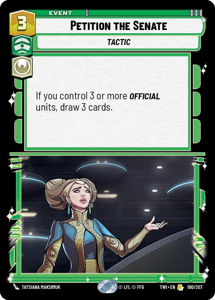 Petition the Senate (100/257) (100/257) [Twilight of the Republic] | Jomio and Rueliete's Cards and Comics
