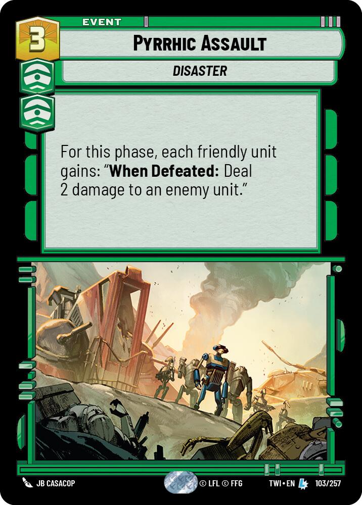 Pyrrhic Assault (103/257) (103/257) [Twilight of the Republic] | Jomio and Rueliete's Cards and Comics