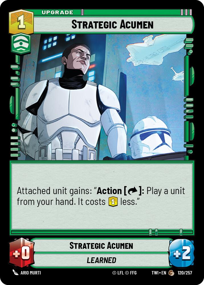 Strategic Acumen (120/257) (120/257) [Twilight of the Republic] | Jomio and Rueliete's Cards and Comics