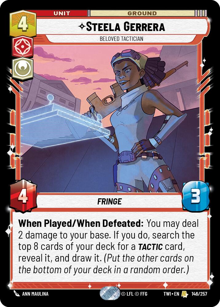 Steela Gerrera - Beloved Tactician (146/257) (146/257) [Twilight of the Republic] | Jomio and Rueliete's Cards and Comics