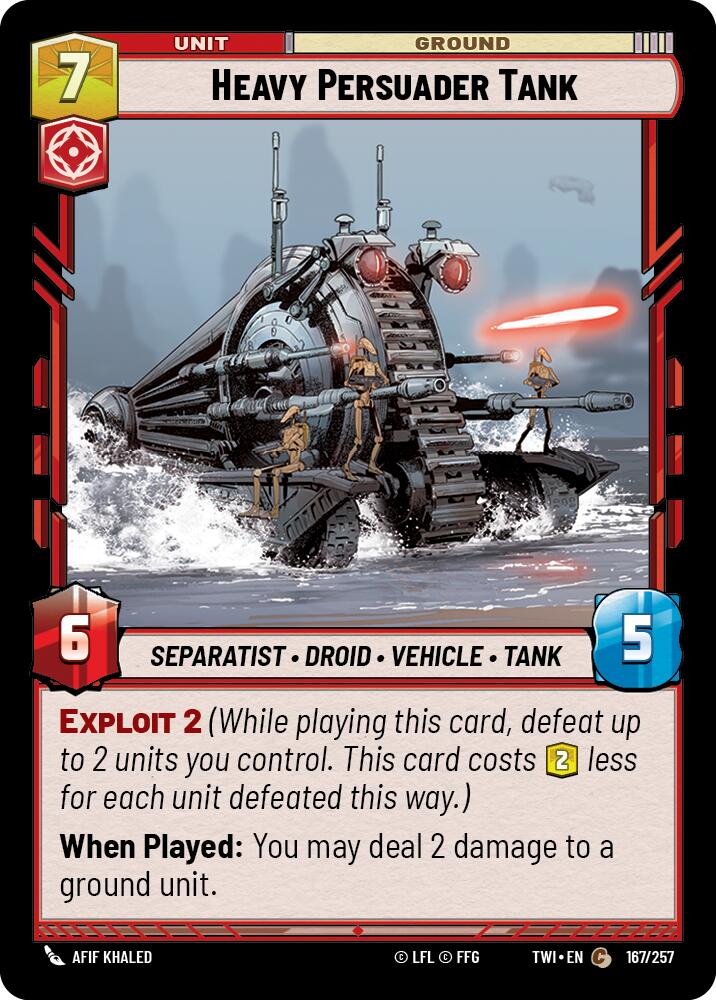Heavy Persuader Tank (167/257) (167/257) [Twilight of the Republic] | Jomio and Rueliete's Cards and Comics
