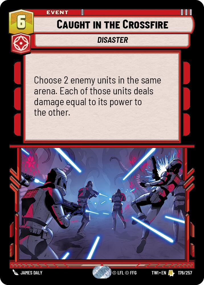 Caught in the Crossfire (176/257) (176/257) [Twilight of the Republic] | Jomio and Rueliete's Cards and Comics