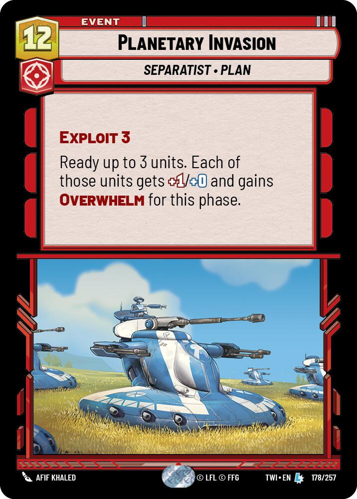 Planetary Invasion (178/257) (178/257) [Twilight of the Republic] | Jomio and Rueliete's Cards and Comics